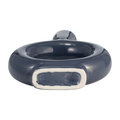 17054-06  CER, 9" RECTANGULAR JAR, BLUE( Sagebrook Home  )