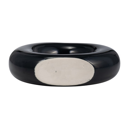 17058-03  CER, 5" DONUT VASE, COTTON( Sagebrook Home  )