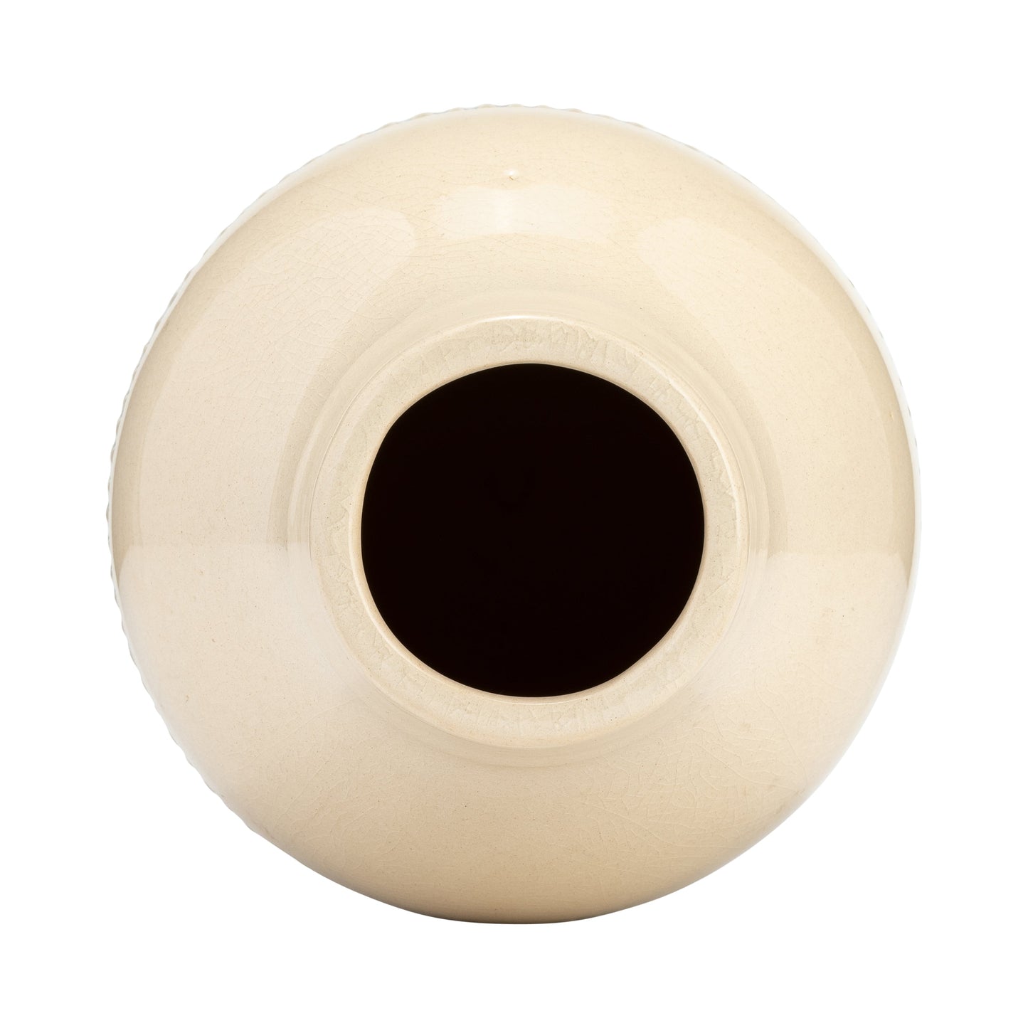 17366-02  CER, 18"H LINED CYLINDER VASE, MATTE BLACK( Sagebrook Home  )