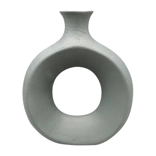 17446-06  DOL, 7" ROUND VASE, DEEP TEAL( Sagebrook Home  )