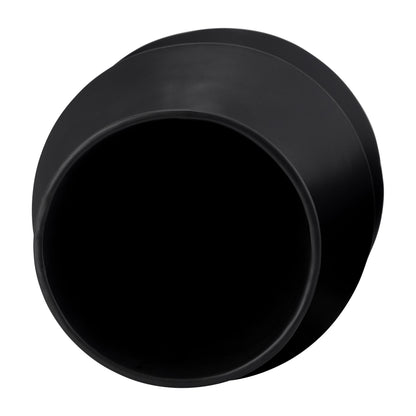 CER, 17"H TOTEM VASE, BLACK