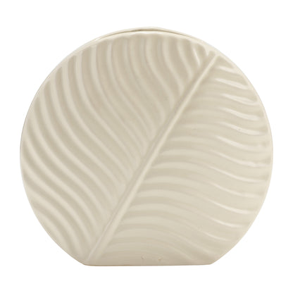 17916-01  CER, 7" SHORT OPEN CUT-OUT NOMAD VASE, DARK SAGE( Sagebrook Home  )