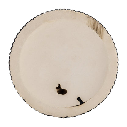 17919-04  CER, 17"H 2-TONE VASE, CREME/BLACK( Sagebrook Home  )