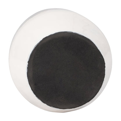 18158-03  METAL, 25" NEPTUNE FLOOR VASE, IVORY/NAVY( Sagebrook Home  )