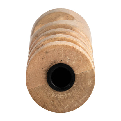 18192-01  WOOD, 10" STACKING SHAPES TAPER CANDLEHOLDER, NATU( Sagebrook Home  )