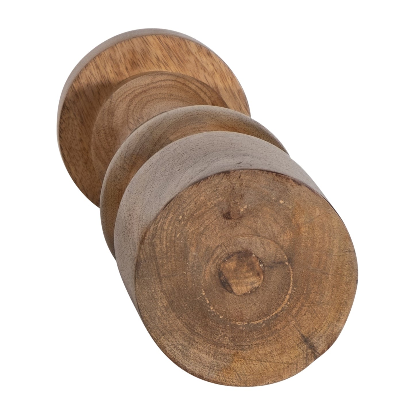 18217-03  WOOD, 14" NOMAD PILLAR CANDLEHOLDER, NATURAL( Sagebrook Home  )