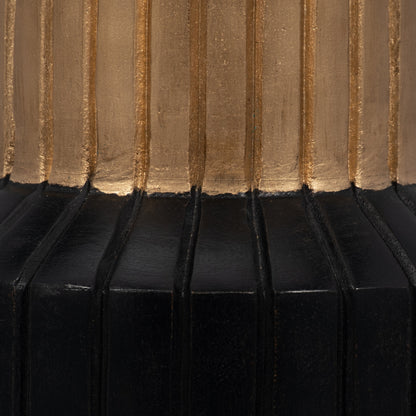 18247-01  WOOD, 12" STACKING SHAPES TAPER CANDLEHOLDER, NATU( Sagebrook Home  )