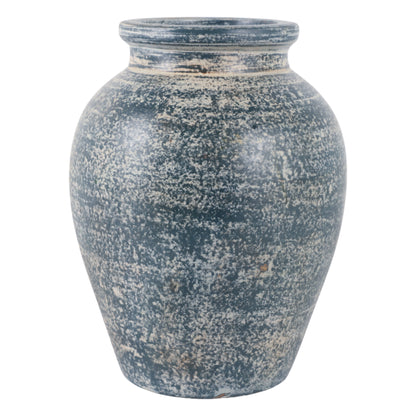 Terracotta, 10" Traditional Jug, Blue/white