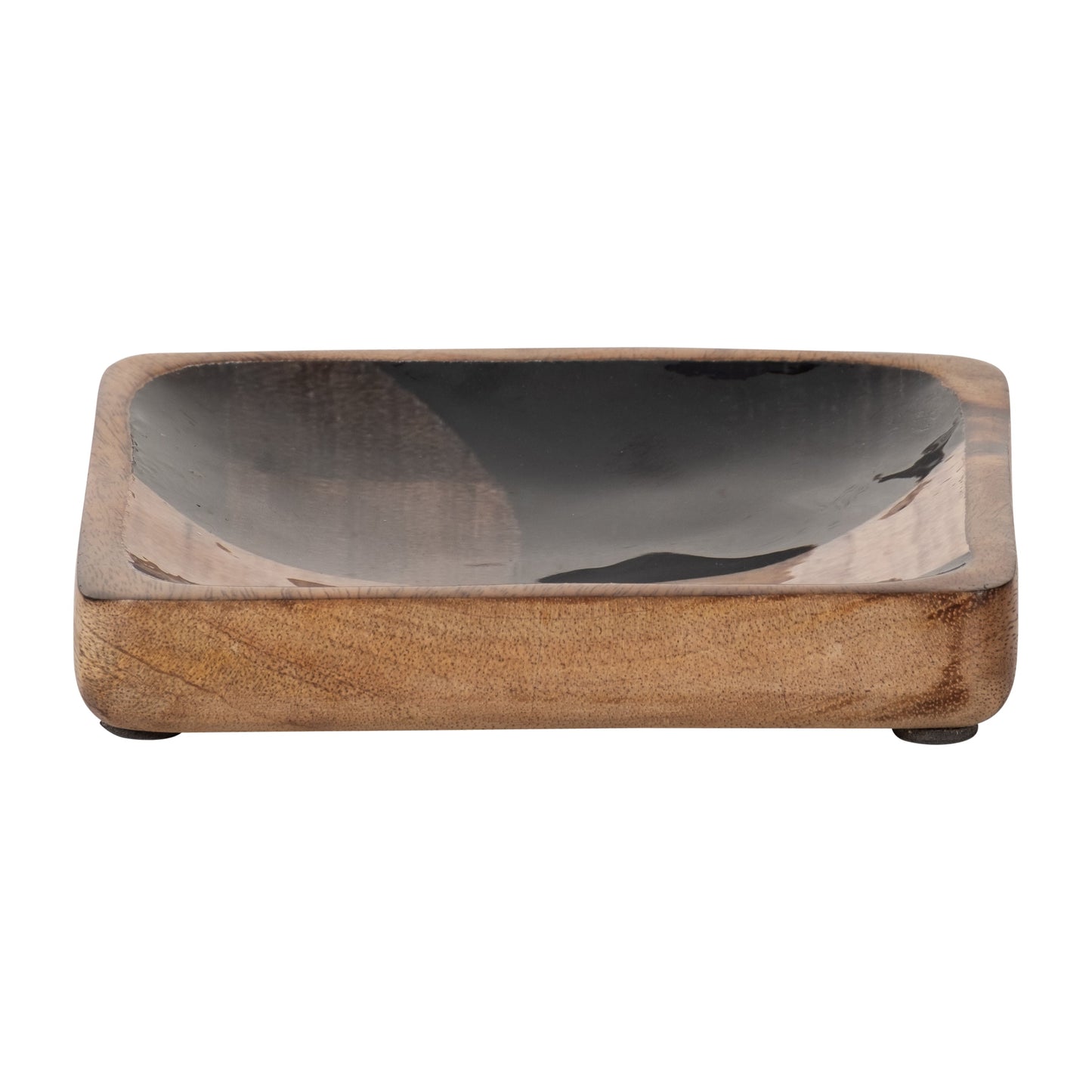 18341  WOOD, 4" MID CENTURY TRINKET TRAY, MULTI( Sagebrook Home  )