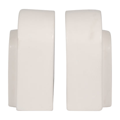 18416-01  CERAMIC /GLASS 5" PILLAR HOLDER, STRIPE( Sagebrook Home  )