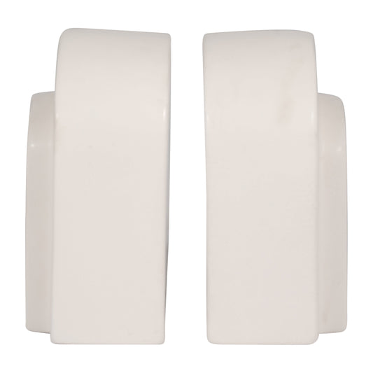 18416-01  CERAMIC /GLASS 5" PILLAR HOLDER, STRIPE( Sagebrook Home  )