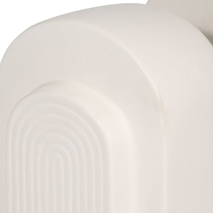 18416-01  CERAMIC /GLASS 5" PILLAR HOLDER, STRIPE( Sagebrook Home  )