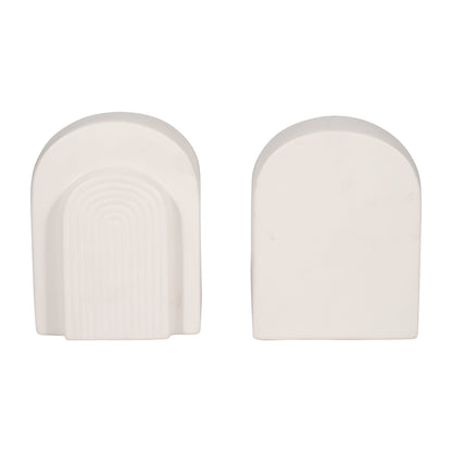 18416-01  CERAMIC /GLASS 5" PILLAR HOLDER, STRIPE( Sagebrook Home  )