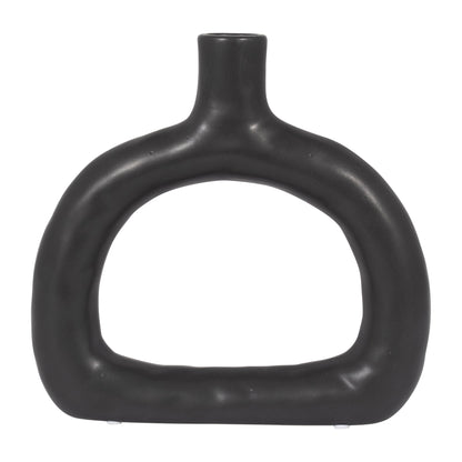 18421-01  CER, 10" BIBENDUM PLANTER, DUSTY ROSE( Sagebrook Home  )