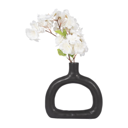 18421-01  CER, 10" BIBENDUM PLANTER, DUSTY ROSE( Sagebrook Home  )