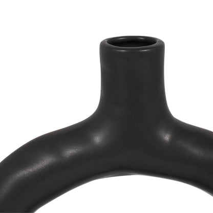 18421-01  CER, 10" BIBENDUM PLANTER, DUSTY ROSE( Sagebrook Home  )