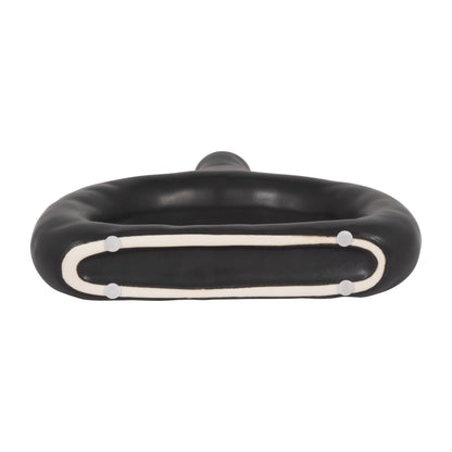 18421-01  CER, 10" BIBENDUM PLANTER, DUSTY ROSE( Sagebrook Home  )