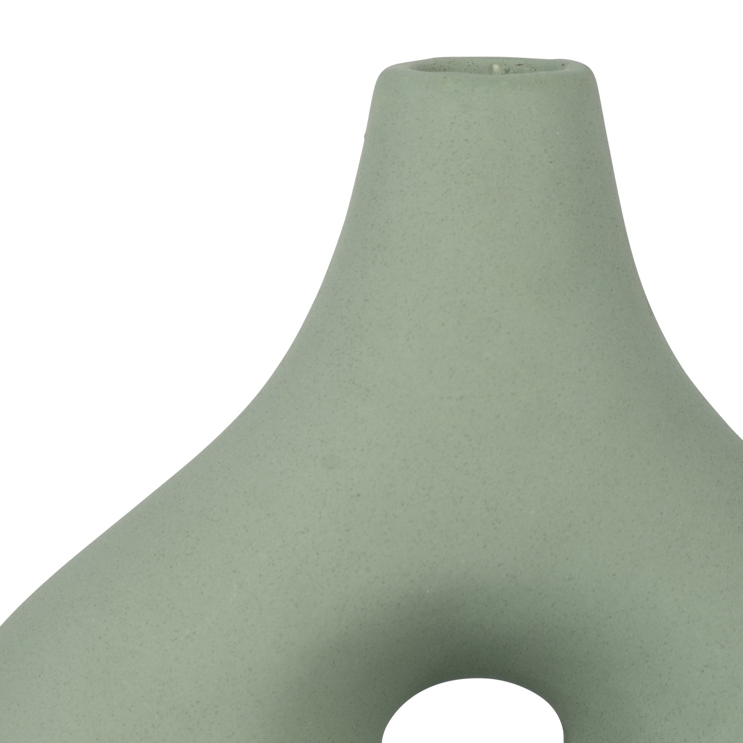 18425-03  CER, 7" ROUND BOTANICAL VASE, CUCUMBER( Sagebrook Home  )