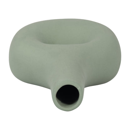 18425-04  CER, 9" OPEN CUT-OUT NOMAD VASE, IVORY( Sagebrook Home  )