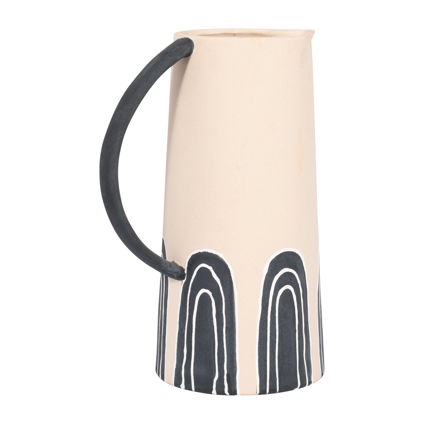 18427  PORCELAIN, 12" TAHOE VASE, BLUE/NATURAL( Sagebrook Home  )