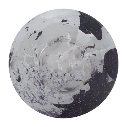 18439-01  GLASS, 11" DIMPLE VASE BLUE( Sagebrook Home  )