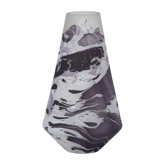 18439-02  GLASS, 14" VAPOR GLASS, BLUE( Sagebrook Home  )