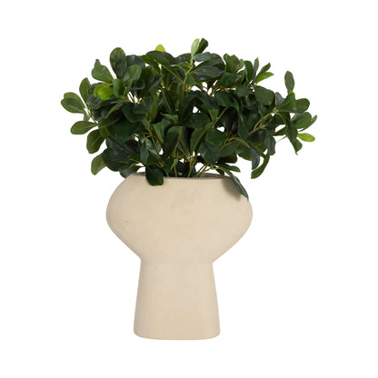 18443-02  STONE & METAL FLOWER DECOR( Sagebrook Home  )