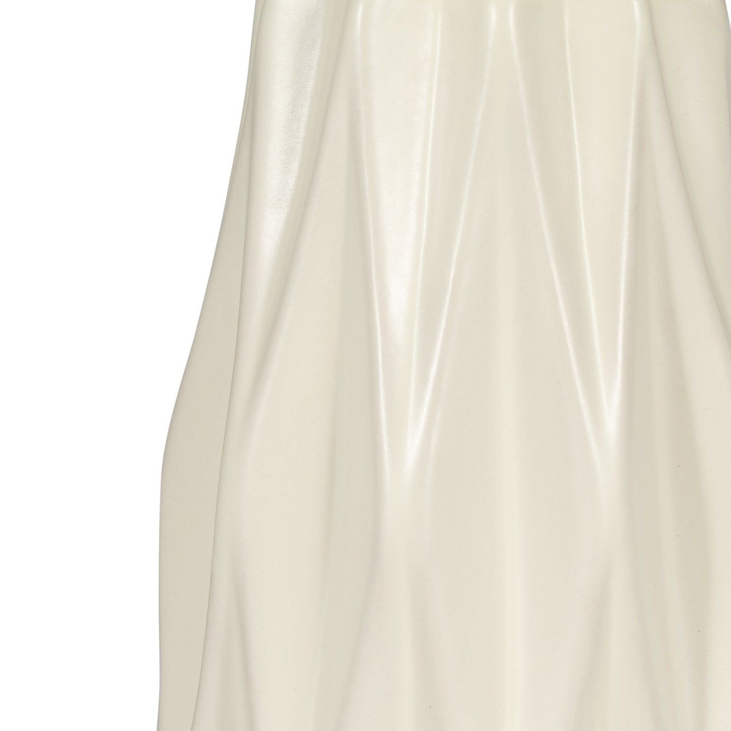 18448-01  CER, 12" BOTTLE VASE, WHITE/TAN( Sagebrook Home  )