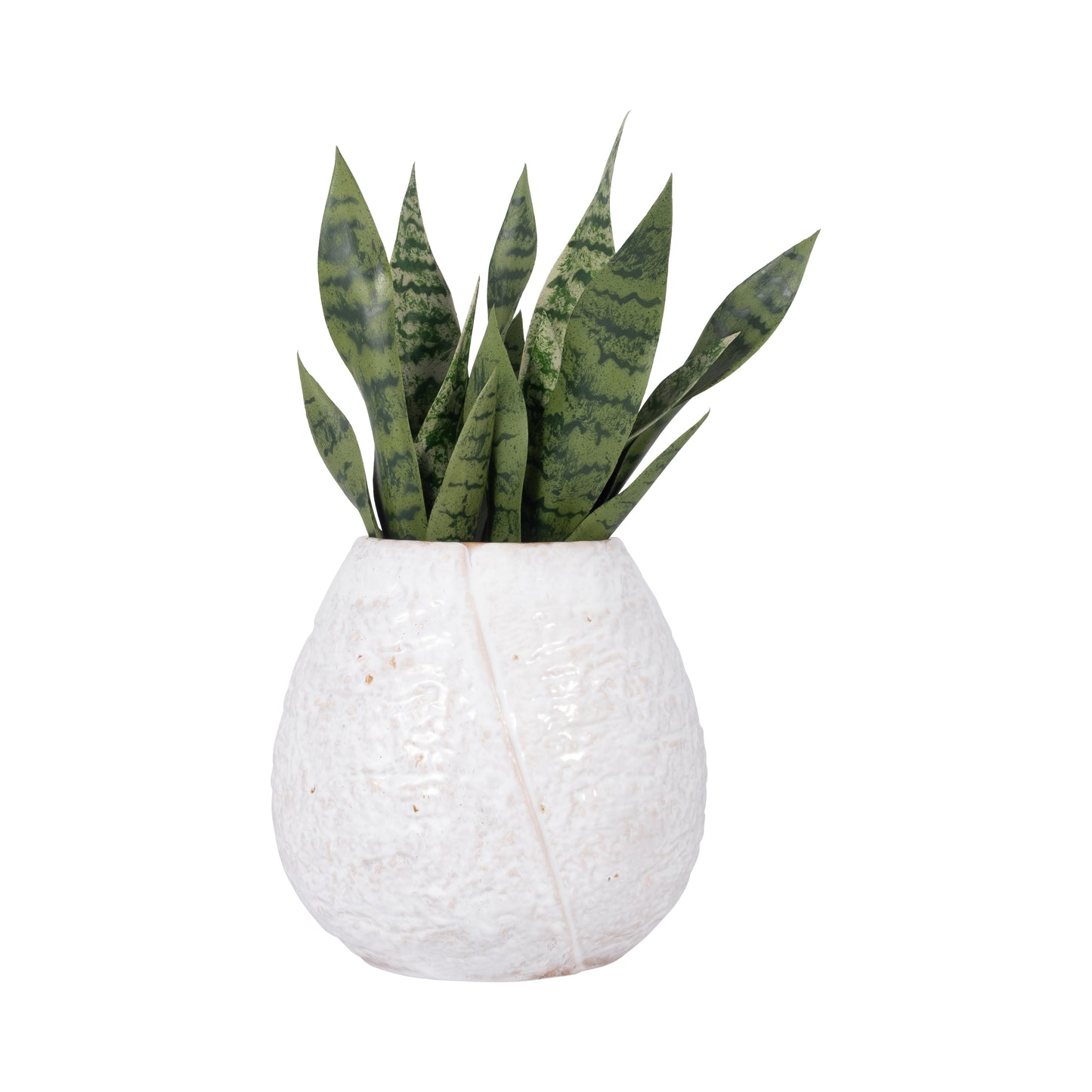 18678-02  CER, 11"H BOUQUET VASE, WHITE( Sagebrook Home  )