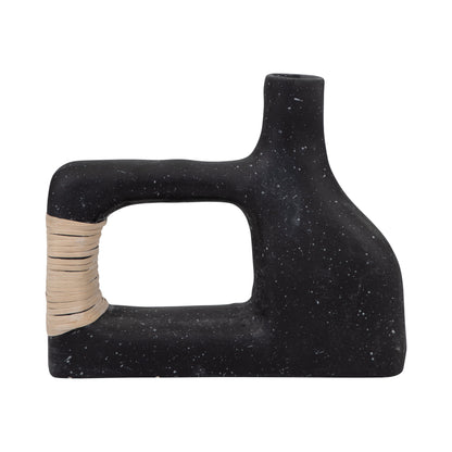 18902-01  ECOMIX, 13" TRENDY VASE, BLACK( Sagebrook Home  )