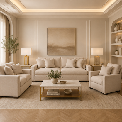 Calden Sofa Set with 2 Free Travero Table Lamp