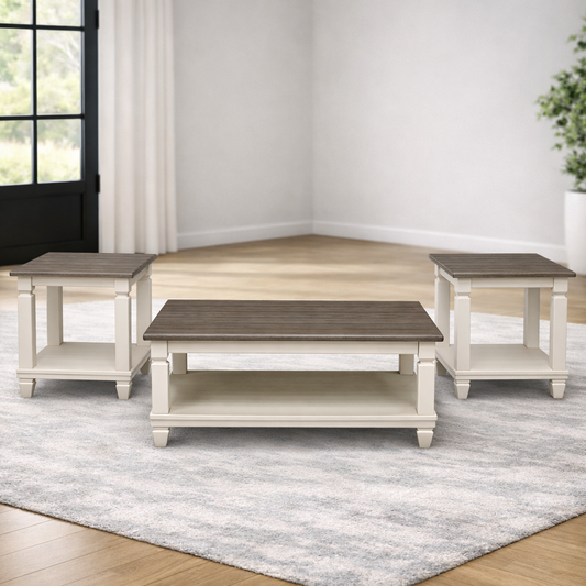 أشلي هوم ستور | طاولة دوفنفوردت (مجموعة من 3 قطع)