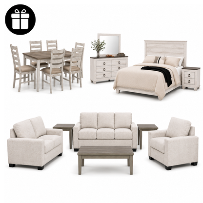 Home in One Collection – Bedroom, Living & Dining Furniture Package1