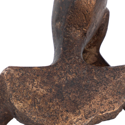 S/2 8" Aracar Statuary With Crystal Sphere, Bronze