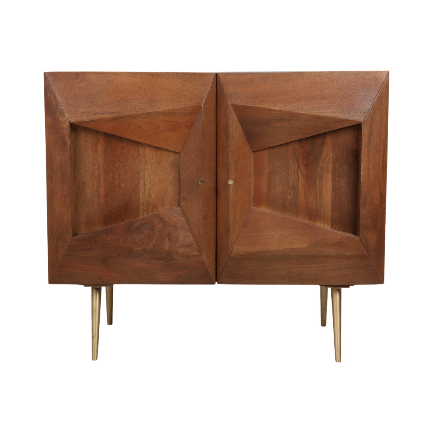 38" Hallox Carved Wood 2-door Chest