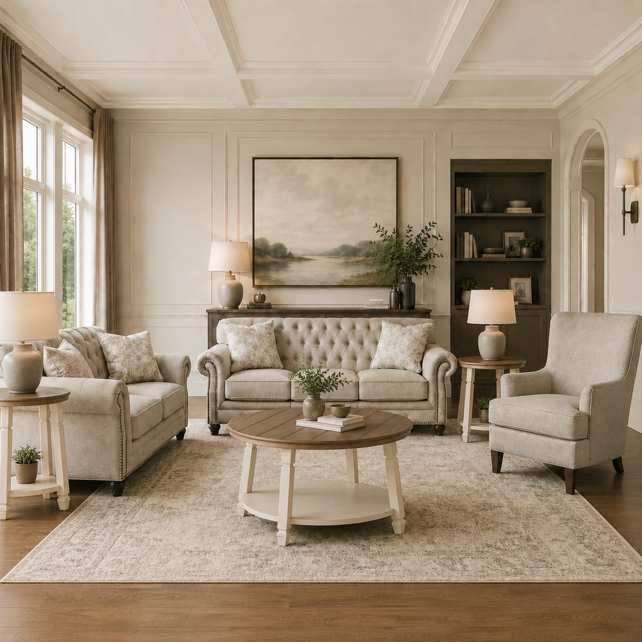 Katahdin Sofa Set with Free OCCASIONAL TABLE SET (3/CN)