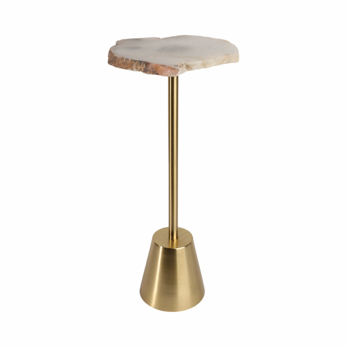 Golden stone accent Table