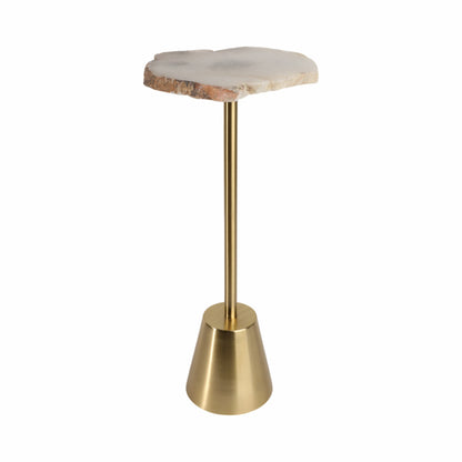 Golden stone accent Table