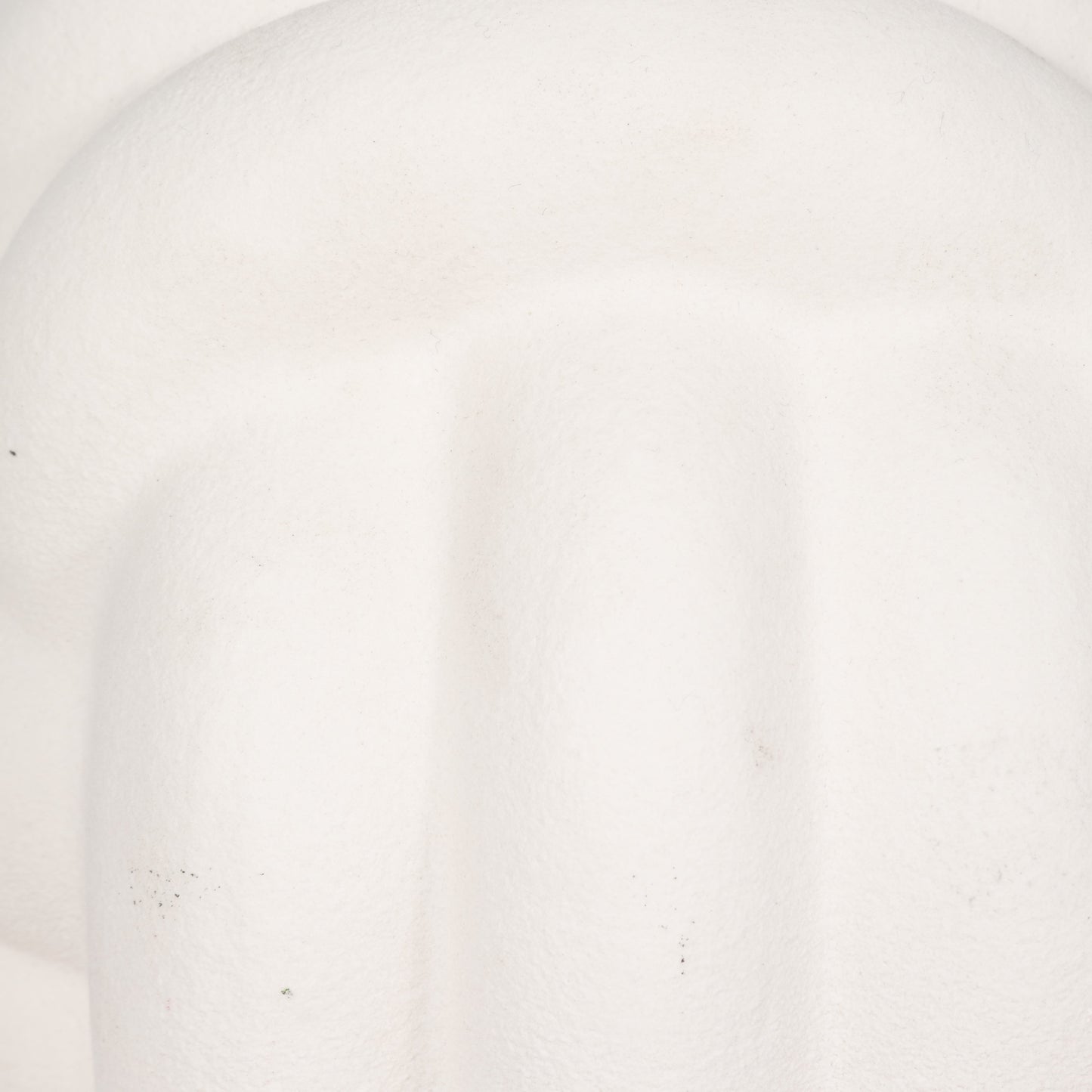 7" KNOT ORB ROUGH TEXTURE, WHITE