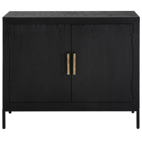 Uttermost Front Range Dark Oak 2 Door Cabinet