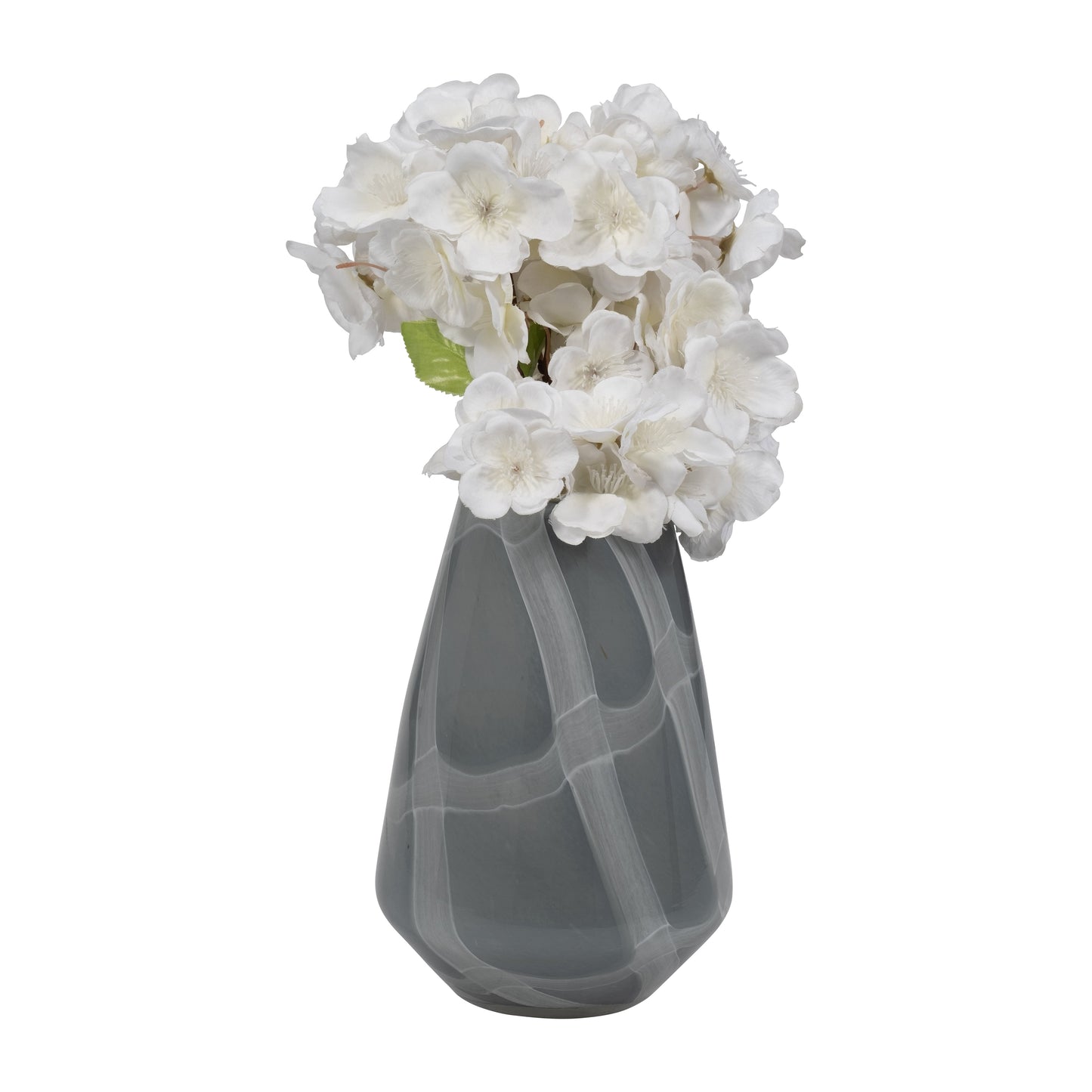 EV19697-01  13" FOLEY SMALL NATURAL GLASS VASE( Sagebrook Home  )