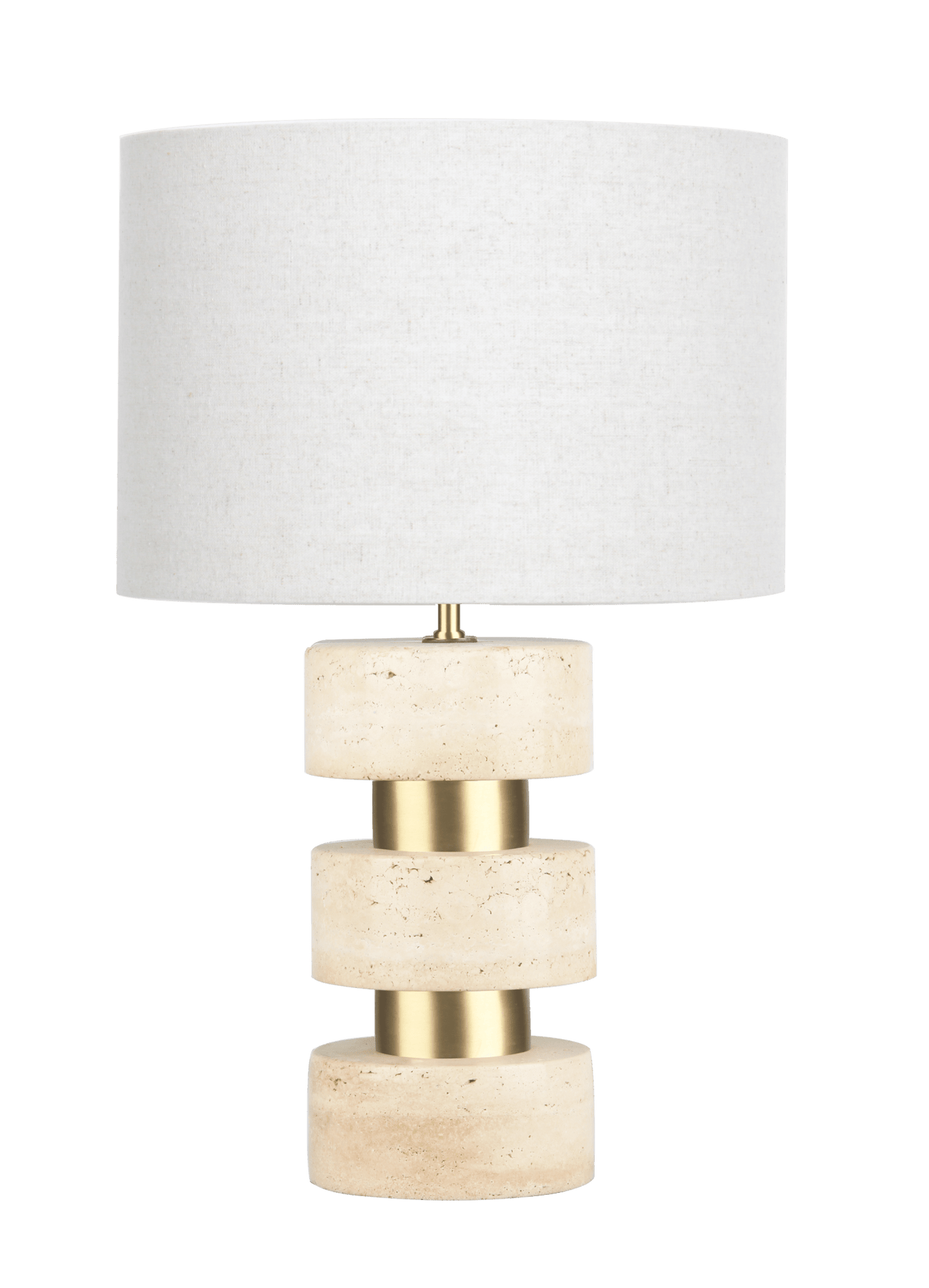 23" NAXLEY TRAVERTINE TABLE LAMP