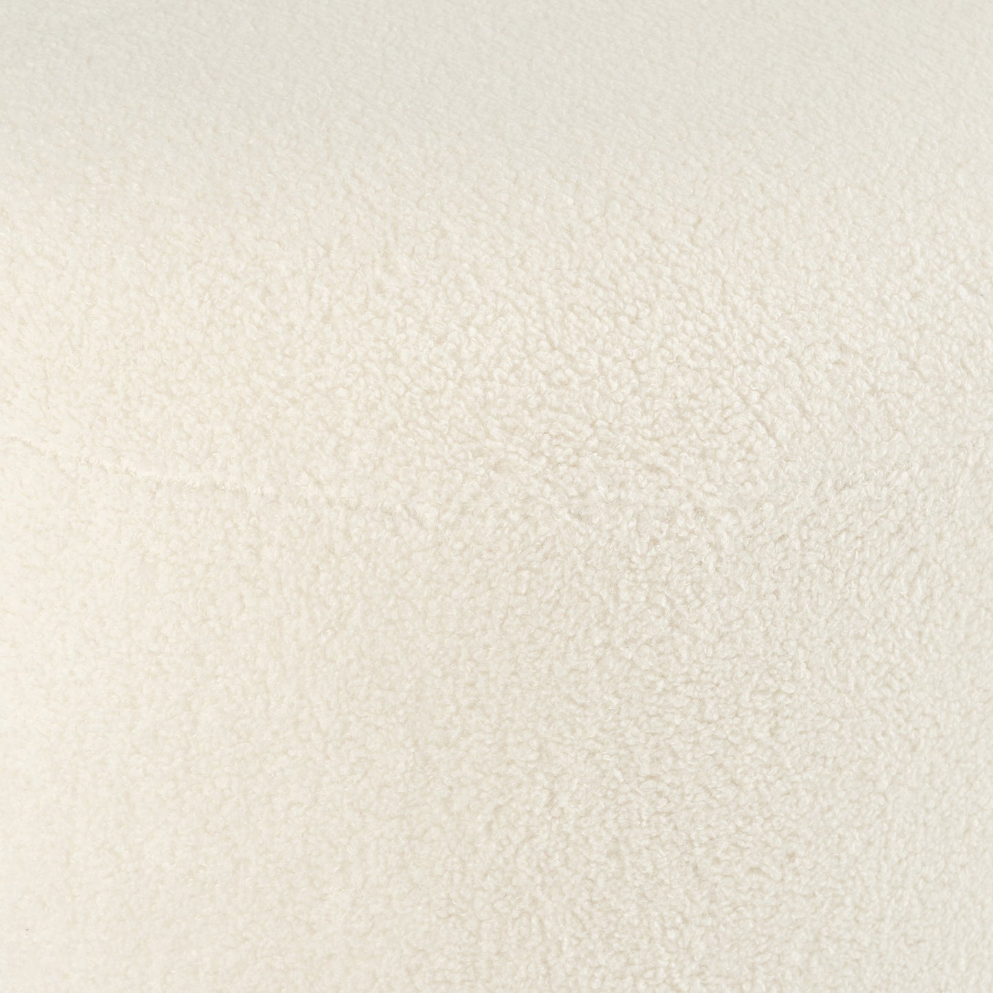 Round Ottoman W/ Ball Feet, Beige