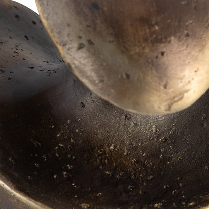 S/3 4/5/6" Kismet Spiral Deco Spheres, Bronze