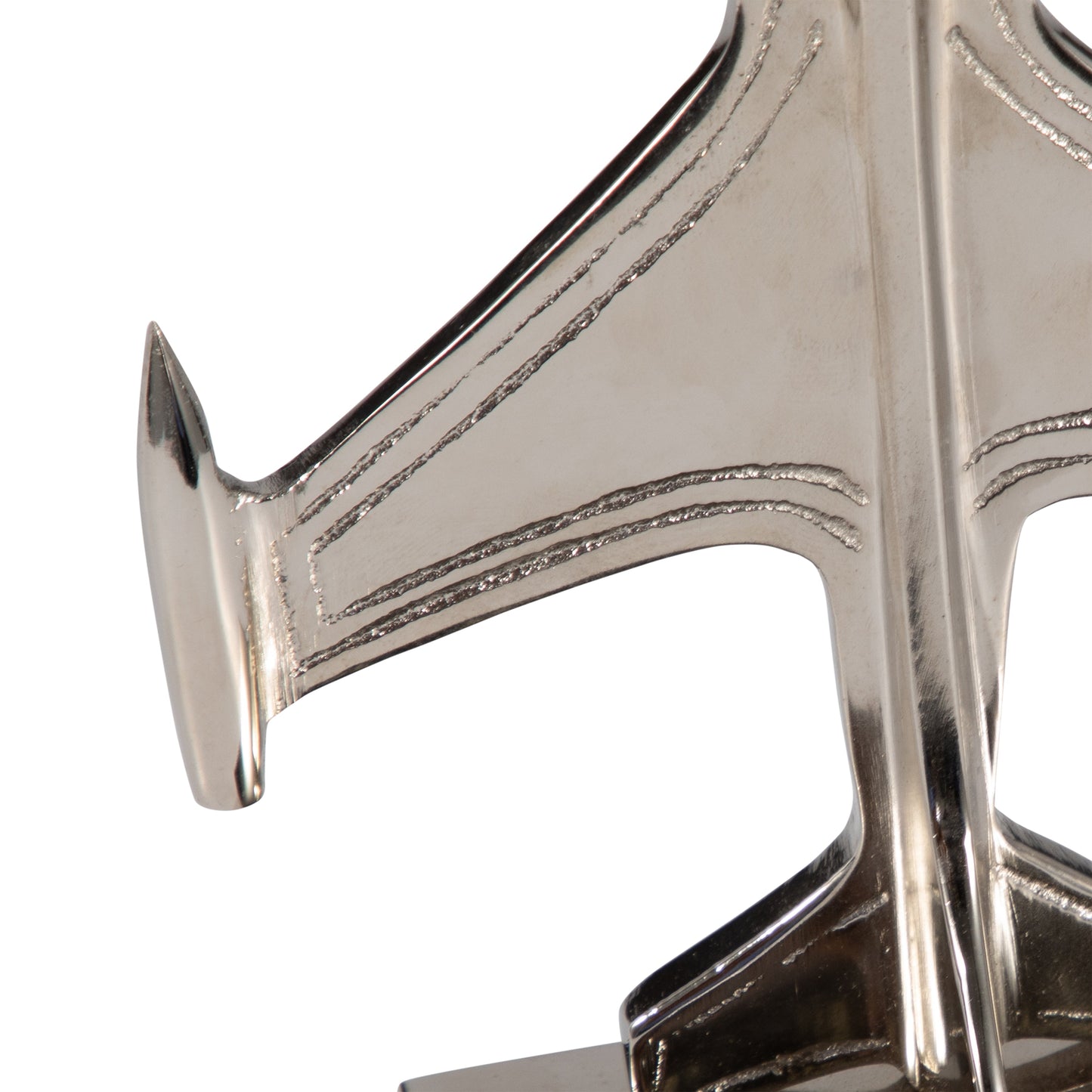 S/2 9" Orleans Silver Plane Bookends