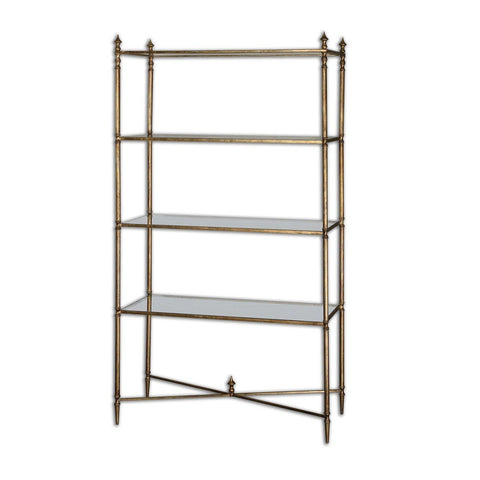24277-UTT | Henzler 86 W x 157 H x 35 D 4 Shelfs Etagere