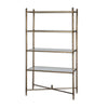 24277-UTT | Henzler 86 W x 157 H x 35 D 4 Shelfs Etagere
