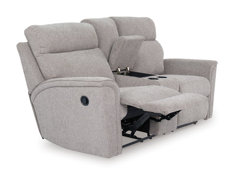 Tarmiac متكئ Loveseat مع وحدة التحكم