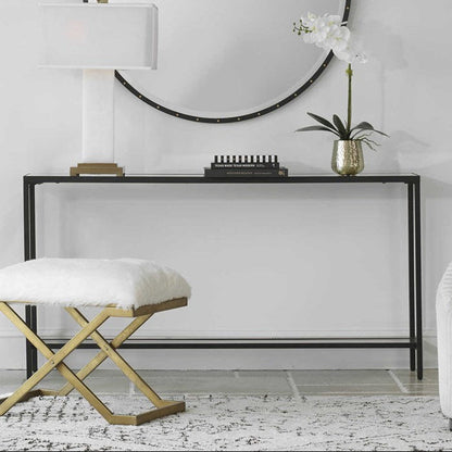Hayley Console Table, Black