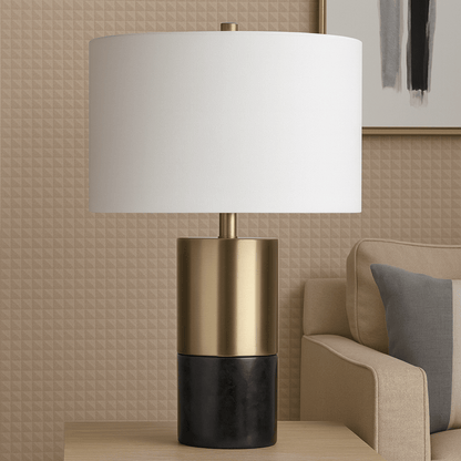 25" MANDRIL MARBLE TABLE LAMP